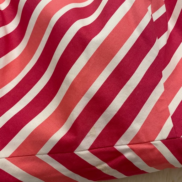 Ann Taylor Vintage Pink Peach Stripes Dress Size 2 - Picture 10 of 10